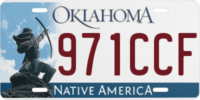 OK license plate 971CCF