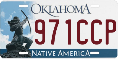 OK license plate 971CCP