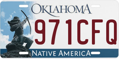 OK license plate 971CFQ