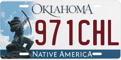 OK license plate 971CHL