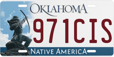 OK license plate 971CIS