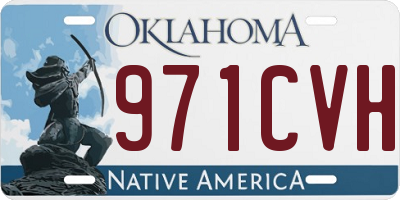 OK license plate 971CVH