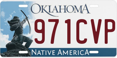 OK license plate 971CVP