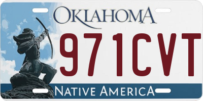 OK license plate 971CVT