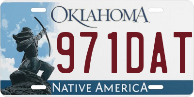 OK license plate 971DAT