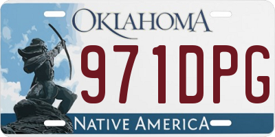 OK license plate 971DPG