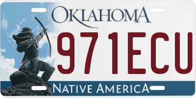OK license plate 971ECU