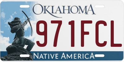 OK license plate 971FCL