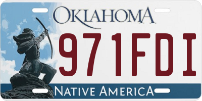 OK license plate 971FDI