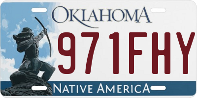 OK license plate 971FHY
