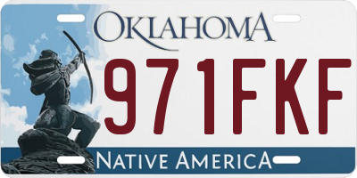 OK license plate 971FKF