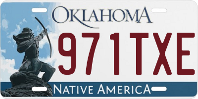 OK license plate 971TXE