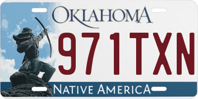 OK license plate 971TXN