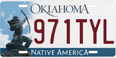 OK license plate 971TYL