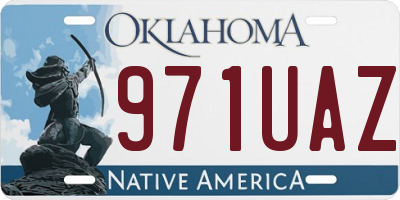 OK license plate 971UAZ