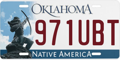 OK license plate 971UBT