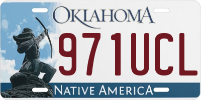 OK license plate 971UCL