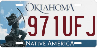 OK license plate 971UFJ