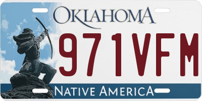 OK license plate 971VFM