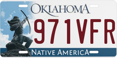 OK license plate 971VFR