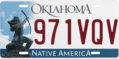 OK license plate 971VQV