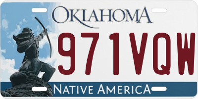 OK license plate 971VQW
