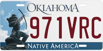 OK license plate 971VRC