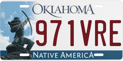 OK license plate 971VRE