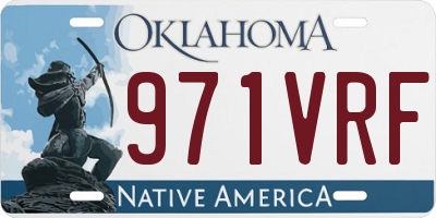OK license plate 971VRF