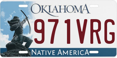 OK license plate 971VRG