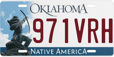 OK license plate 971VRH