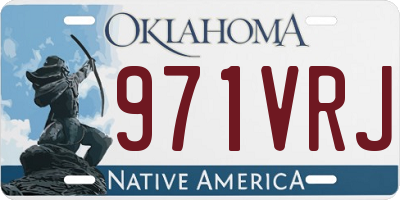 OK license plate 971VRJ