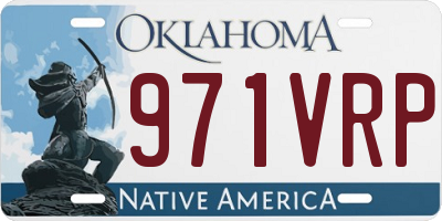 OK license plate 971VRP