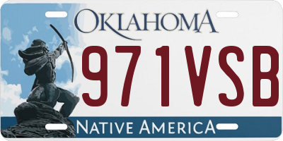 OK license plate 971VSB