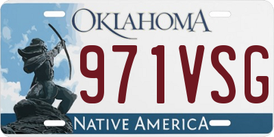 OK license plate 971VSG