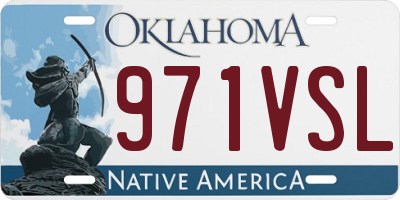 OK license plate 971VSL