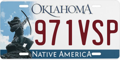 OK license plate 971VSP
