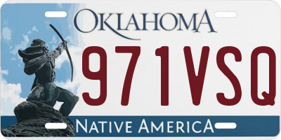 OK license plate 971VSQ