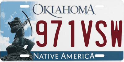 OK license plate 971VSW