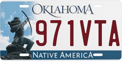OK license plate 971VTA