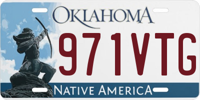 OK license plate 971VTG
