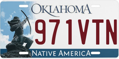 OK license plate 971VTN