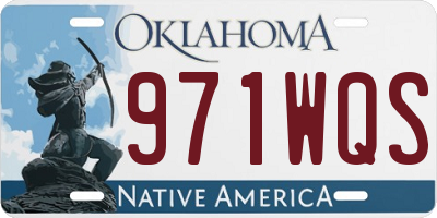 OK license plate 971WQS