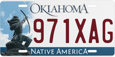 OK license plate 971XAG