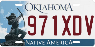 OK license plate 971XDV