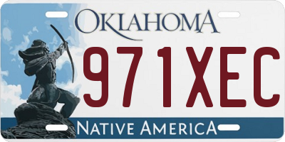 OK license plate 971XEC