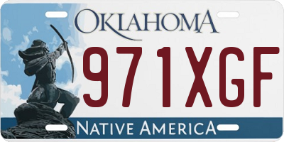 OK license plate 971XGF