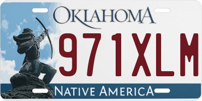 OK license plate 971XLM