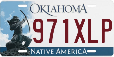OK license plate 971XLP