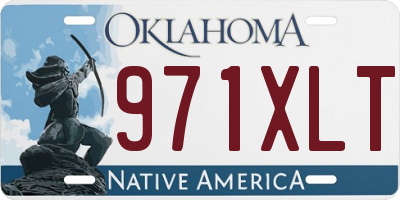 OK license plate 971XLT